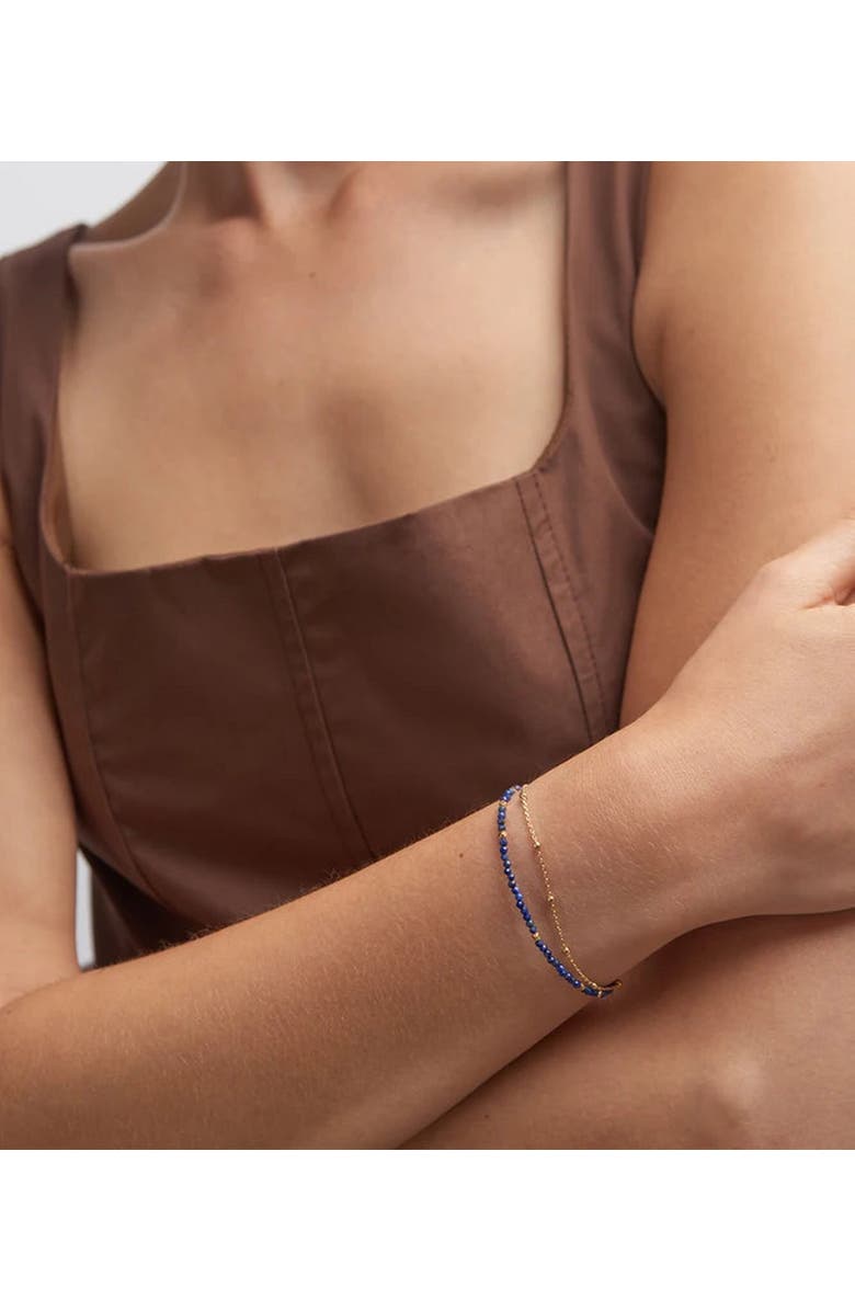 Astley Clarke Gold Fine Biography Lapis Bracelet, Alternate, color, Lapis