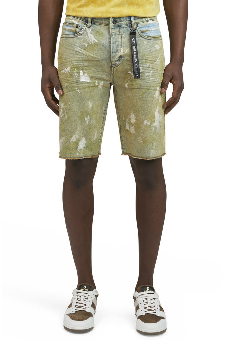 Logan Denim Shorts, Main, color, BEIGE