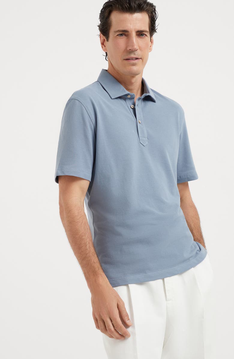 Brunello Cucinelli Piqué polo shirt, Alternate, color,