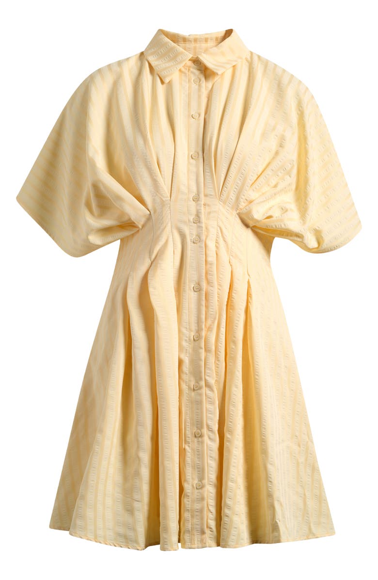 Mila Mae Dolman Sleeve Minidress, Alternate, color, Yellow Stripe