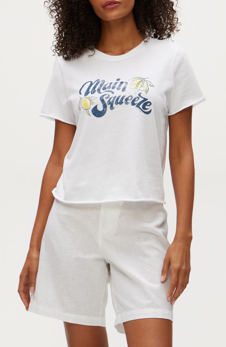 Michael Stars Main Squeeze Graphic T-Shirt, Main, color, White