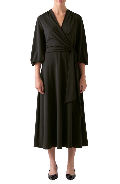 Aiper Jersey Faux Wrap Dress