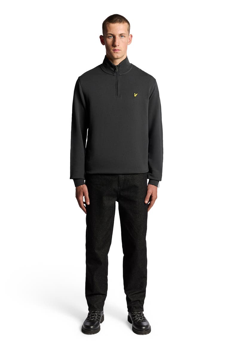 Loopback Quarter Zip Sweat, Main, color, Gunmetal