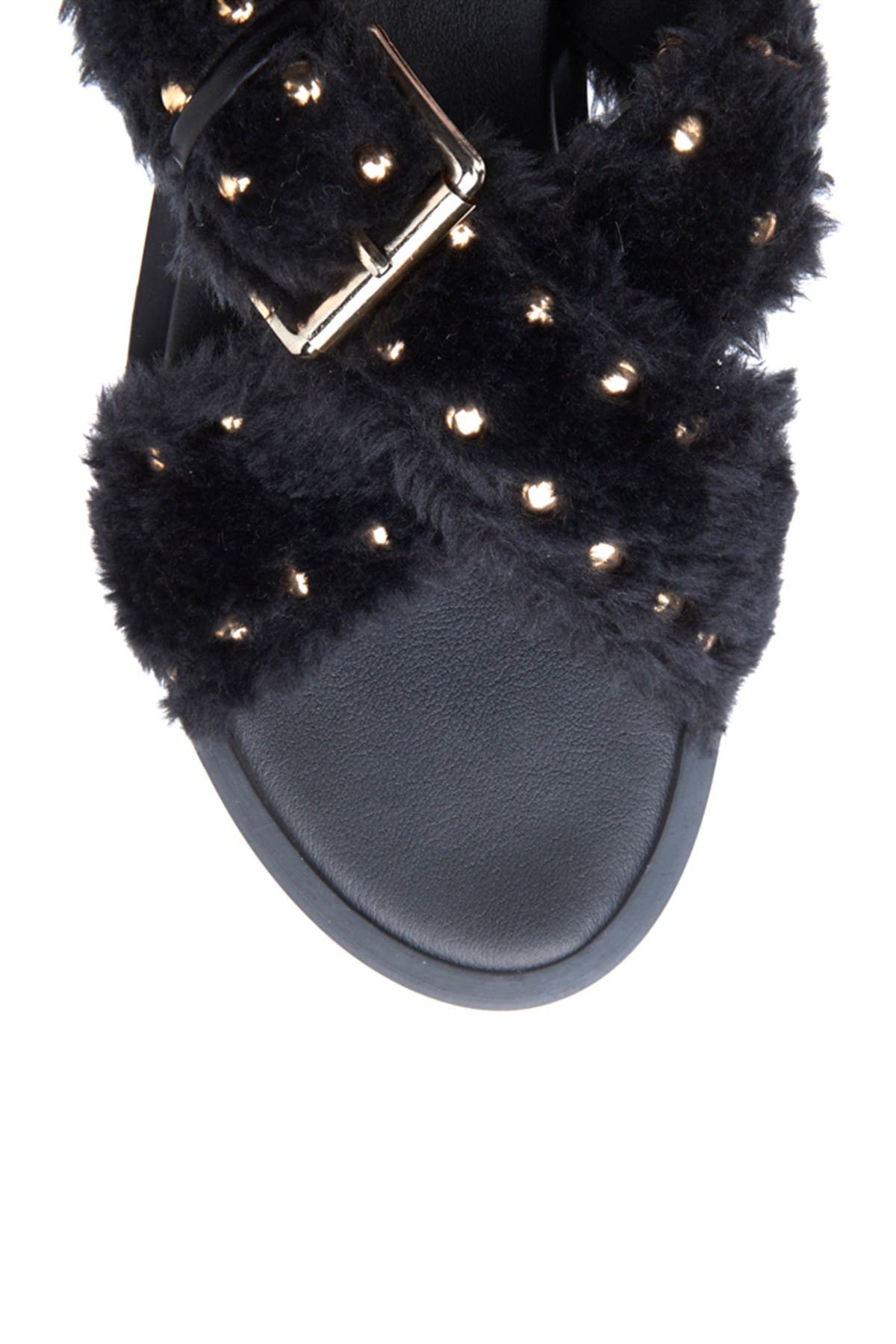 Matisse Ray Faux Fur Slingback Sandal, Alternate, color, 