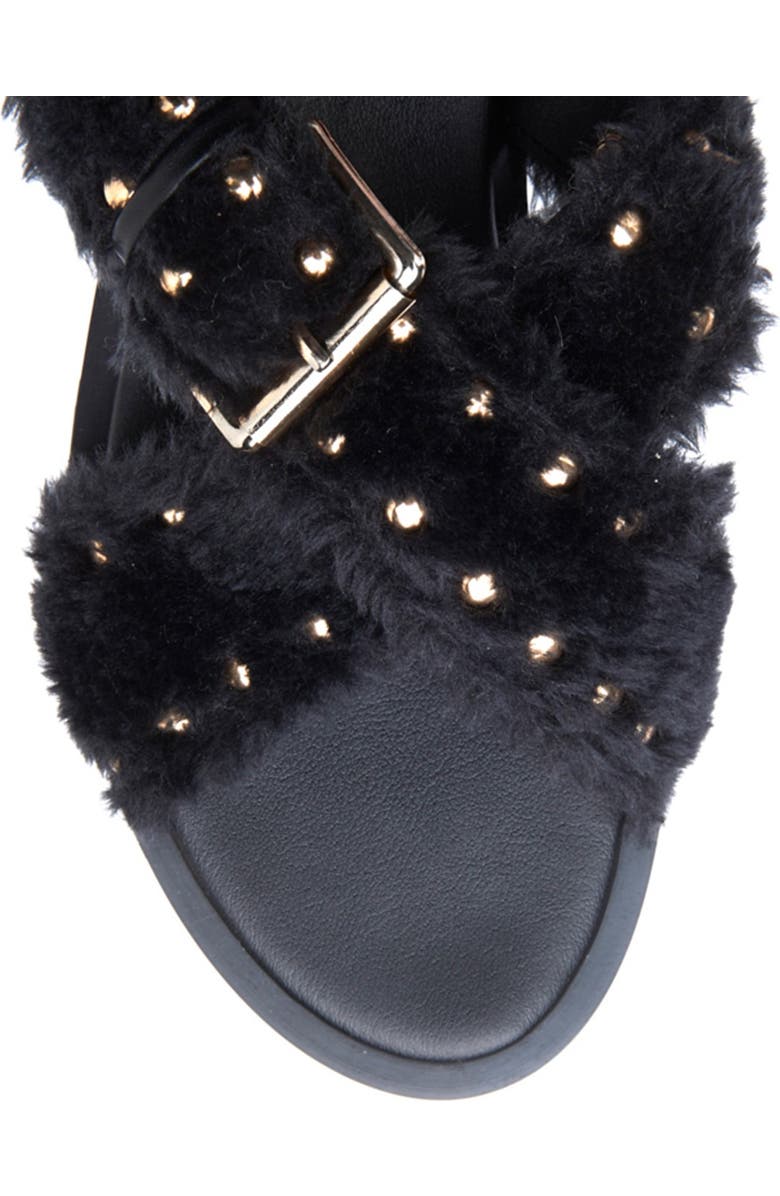 Matisse Ray Faux Fur Slingback Sandal, Alternate, color,