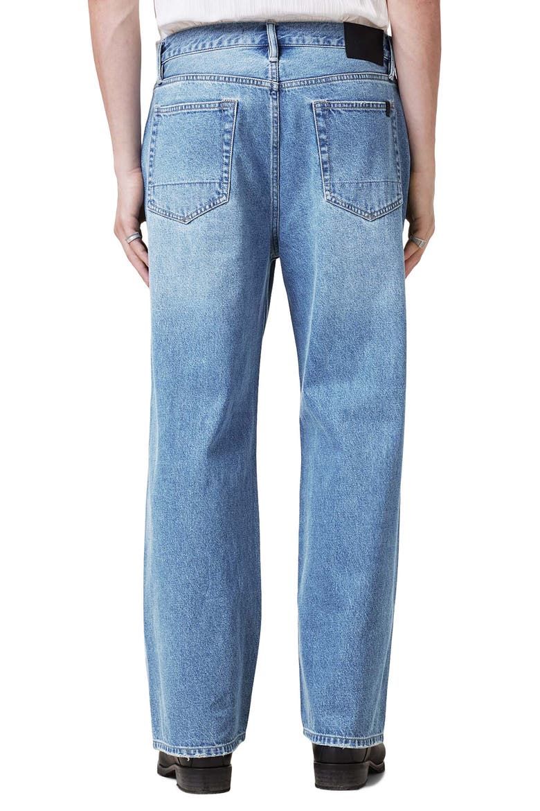 Lenny Straight Leg Jeans, Alternate, color, LIGHT INDIGO BLUE