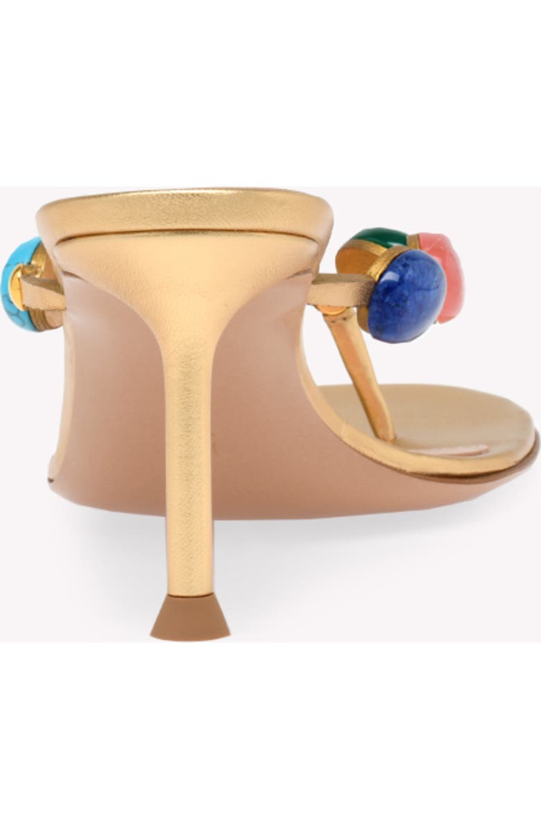 Gianvito Rossi Shanti Thong 70 Sandals, Alternate, color, Metallic Gold