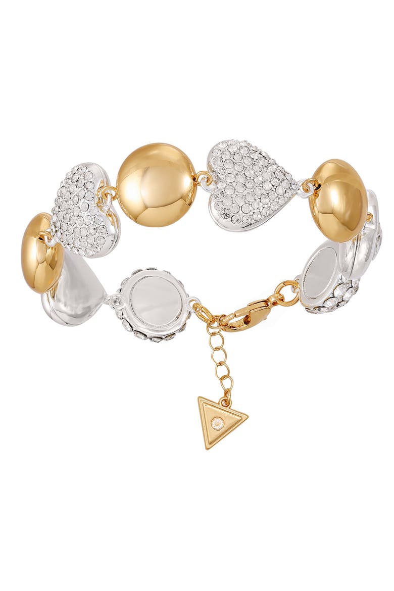 Two-Tone Crystal Linear Bracelet, Alternate, color, TWO TONE
