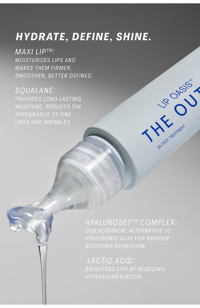 The Outset Lip Oasis Glossy Treatment, Alternate, color, NO COLOR