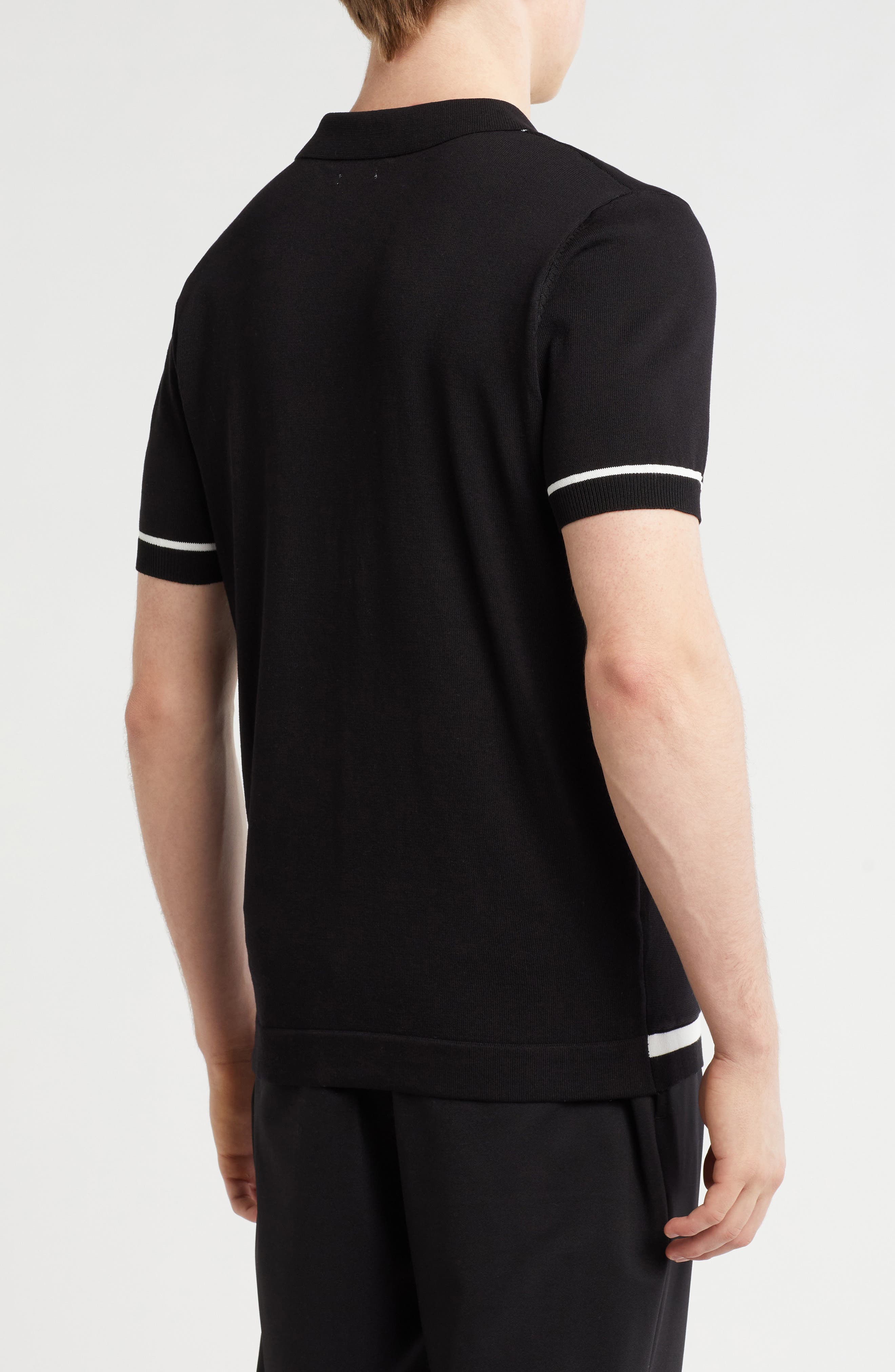 Buttoned Short Sleeve Sweater - image 2