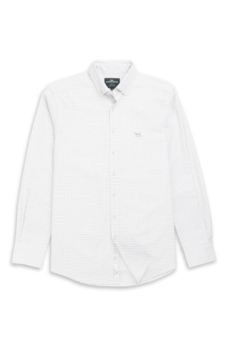 Oxford Riverhead Check Sports Fit Shirt, Alternate, color, PEBBLE