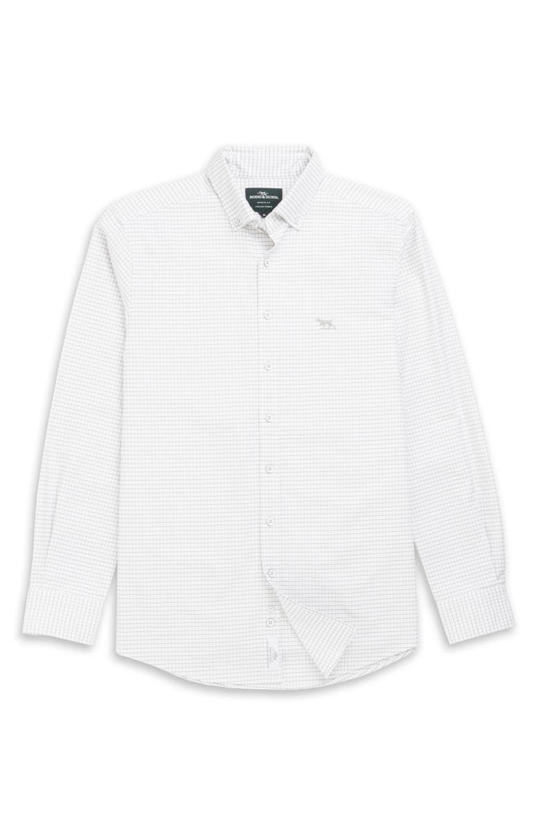Rodd & Gunn Sports Fit Check Cotton Button-Down Oxford Shirt, Alternate, color, Pebble