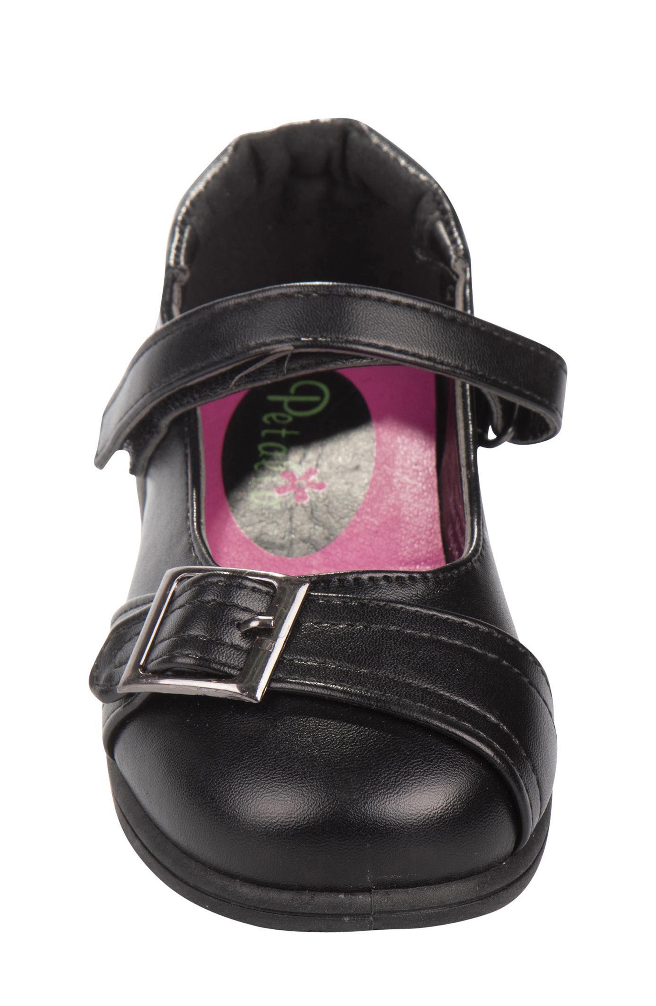 Kids' Buckle Mary Jane Flat, Alternate, color, BLACK