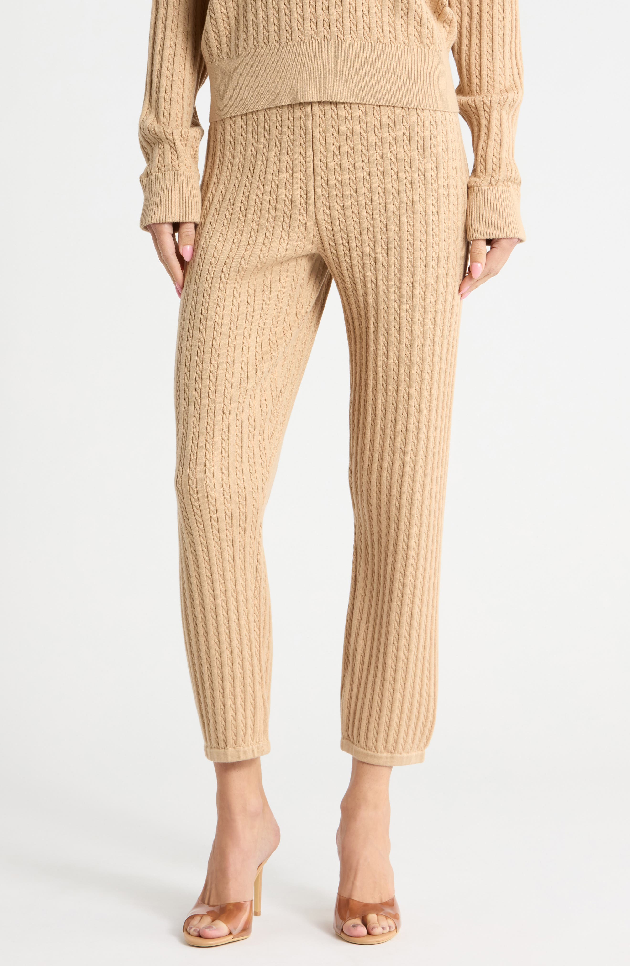 Cable Knit Joggers