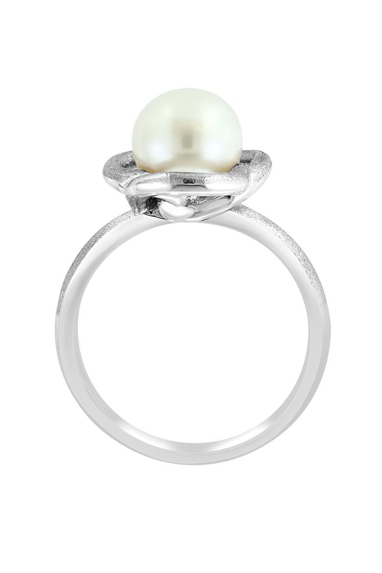 8-9mm Freshwater Pearl Sterling Silver Ring, Alternate, color, WHITE