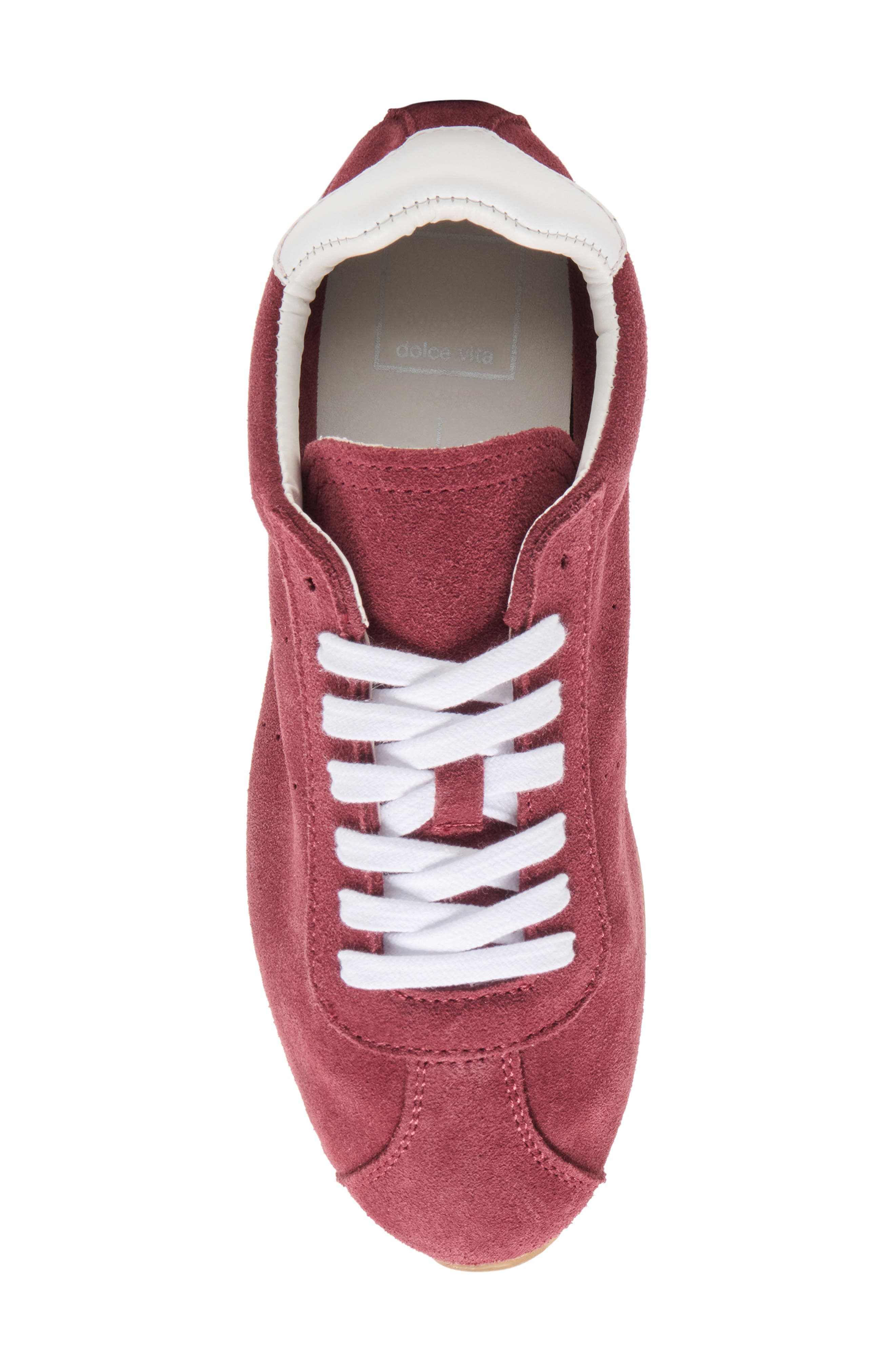 Serina Sneaker, Alternate, color, BURGUNDY SUEDE