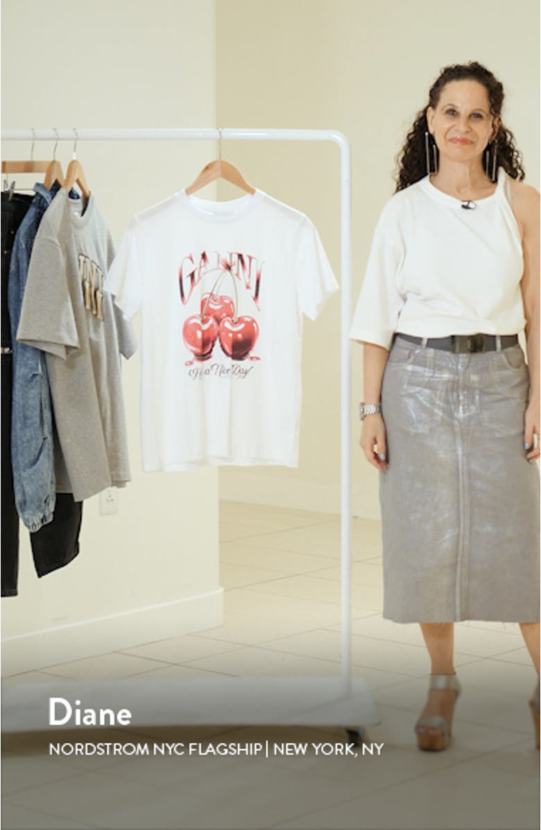 Cherry Organic Cotton Graphic T-Shirt, sales video thumbnail