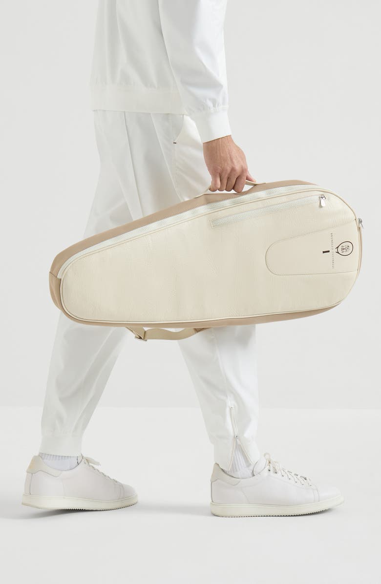 Brunello Cucinelli Tennis racket holder, Alternate, color, Panama