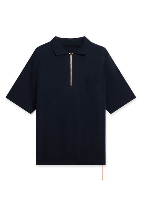 Laight 3/4 Zip Short Sleeve Polo