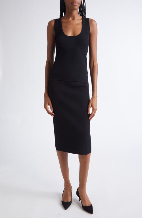 St John St. John Venezia Knit Tank In Black