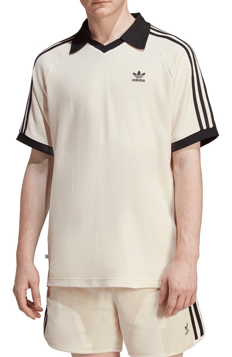 adidas Originals Q2 Cotton Blend Polo Shirt, Main, color, 
