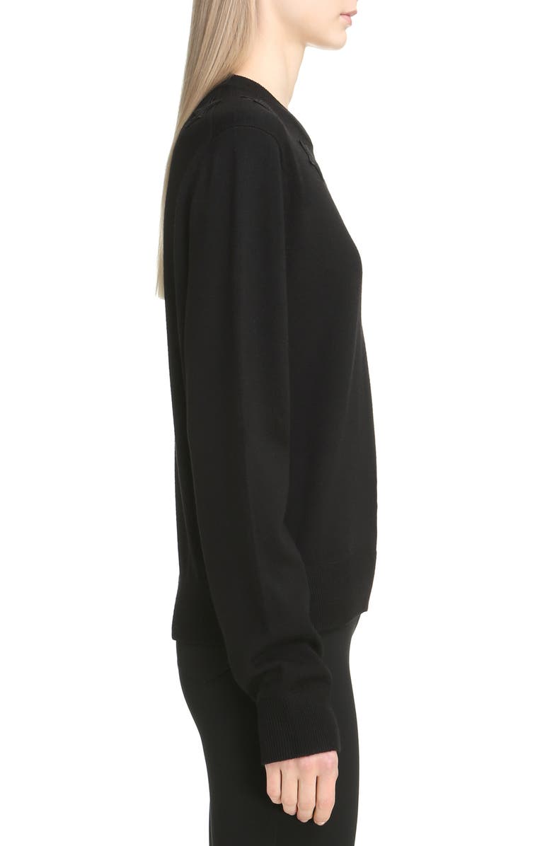 Givenchy Star Embellished Wool Sweater, Alternate, color, 