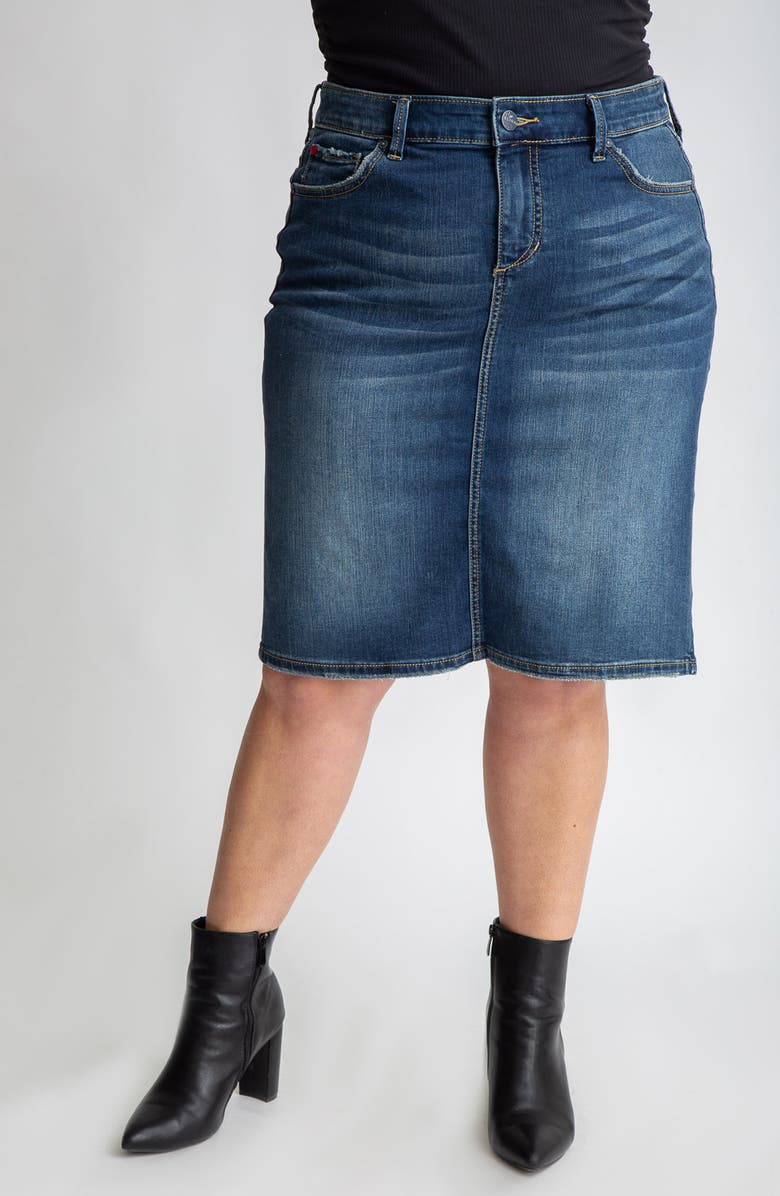 SLINK Jeans Denim Pencil Skirt, Main, color, Virginia