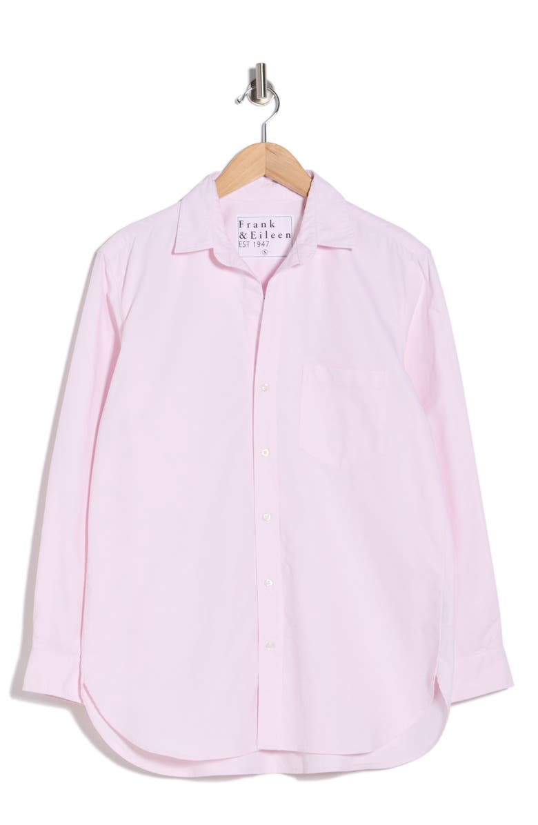 Frank & Eileen Relaxed Fit Cotton Button-Up Shirt, Main, color, Light Pink