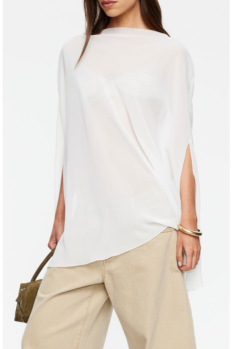 Aura Poncho, Alternate, color, PORCELAIN
