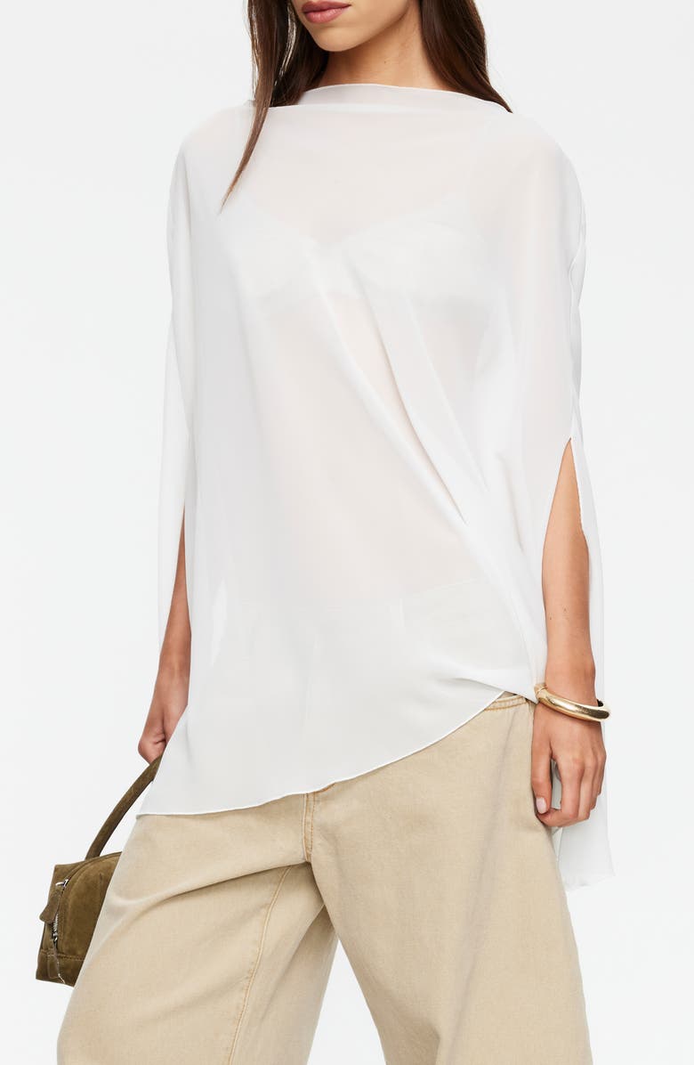 LIONESS Aura Poncho, Alternate, color, Porcelain