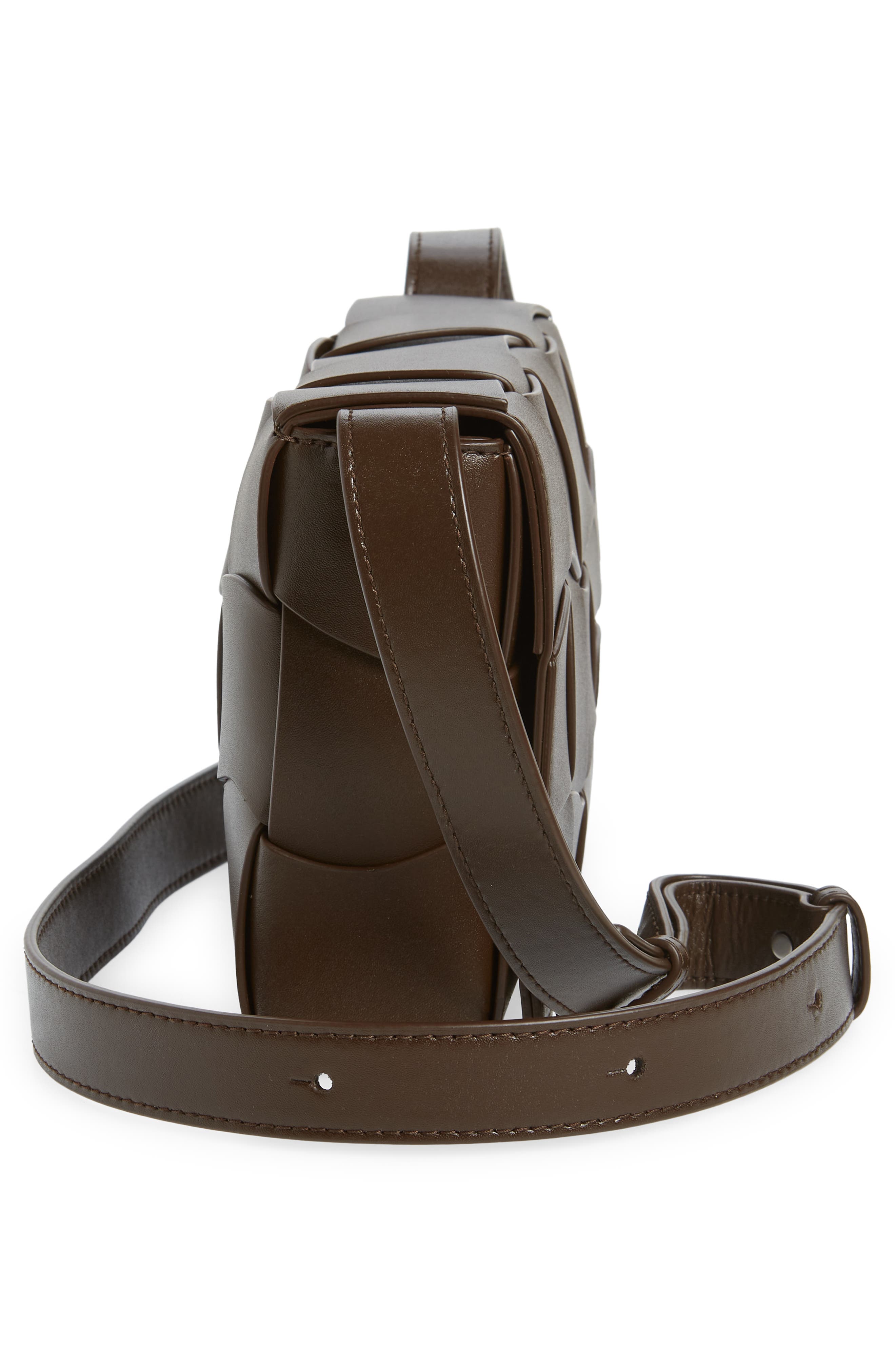 Bottega Veneta Medium Cassette Wavy Intrecciato Leather Crossbody Bag, Alternate, color, 