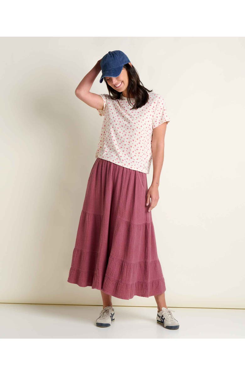 Toad & Co Women's Re-Form Crew, Alternate, color, Salt Print