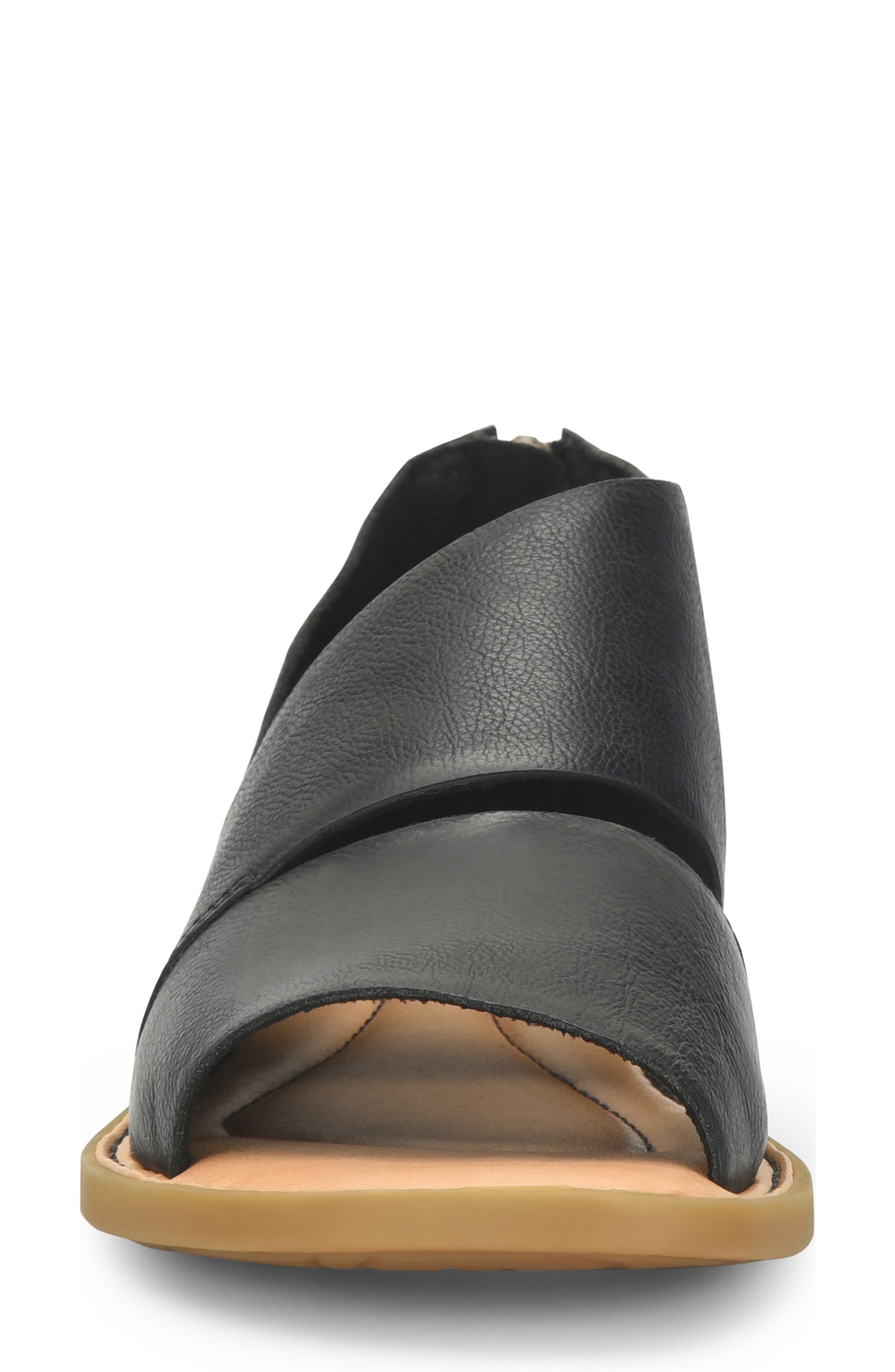 Børn Mila Sandal, Alternate, color, Black Leather