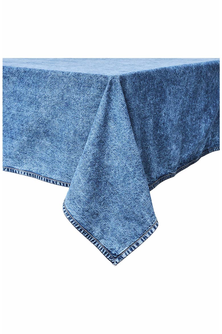 Denim Tablecloth, Alternate, color, BLUE