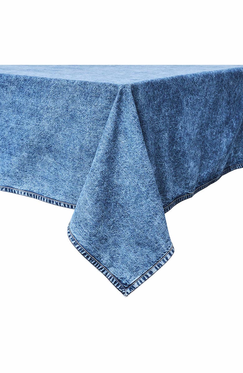 Juliska Denim Tablecloth, Alternate, color, Blue