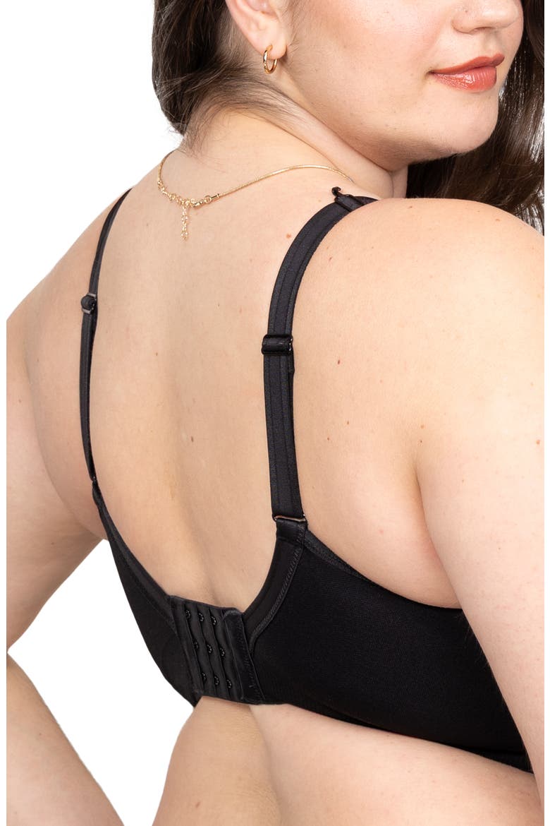 Smooth Seamless Wireless Sports Bra, Alternate, color, BLACK