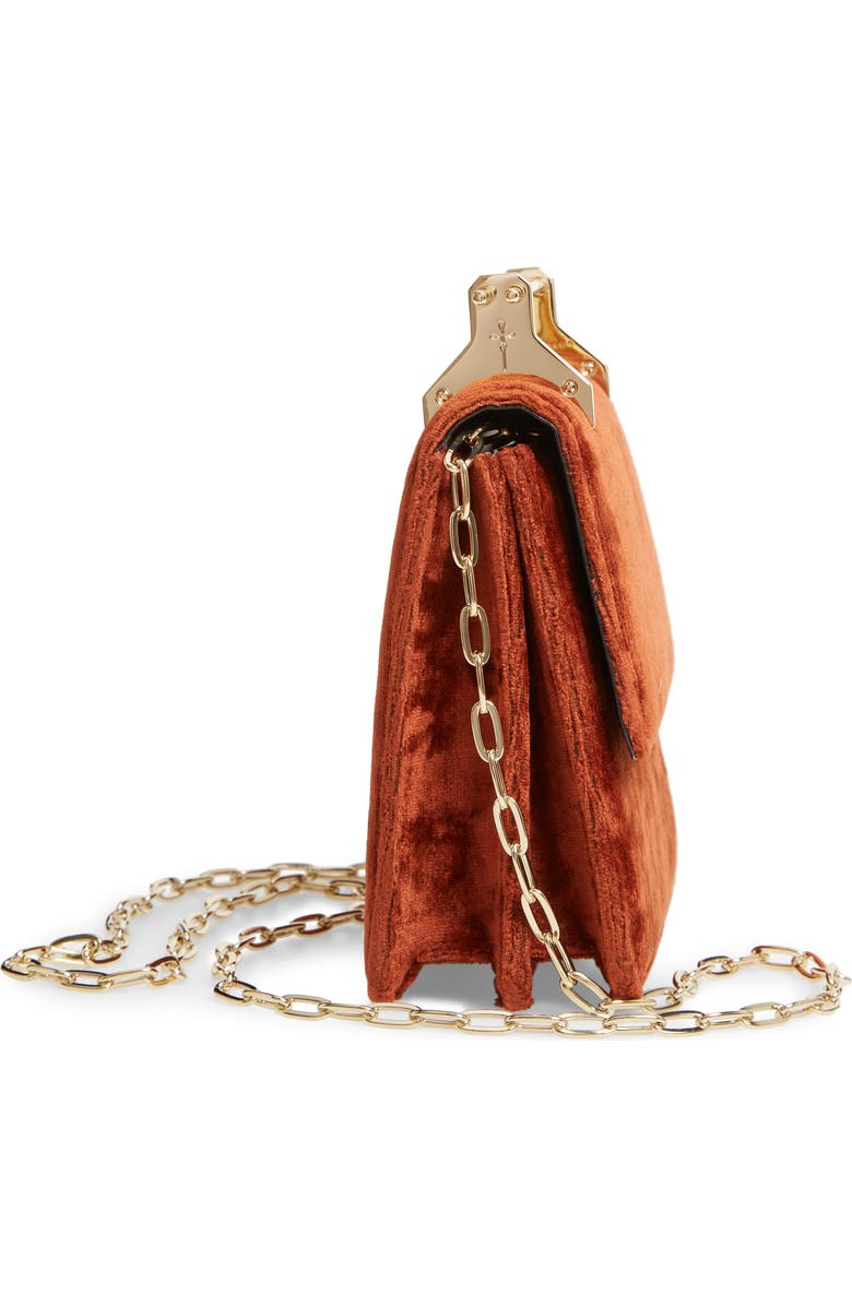 M2MALLETIER Mini La Collectionneuse Velvet Crossbody Bag, Alternate, color,