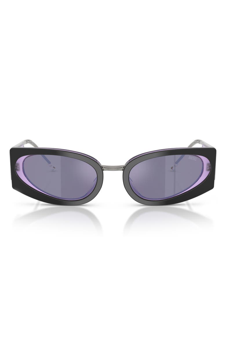 DIESEL<sup>®</sup> 54mm Cat Eye Sunglasses, Main, color, 
