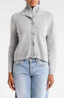 Zip & Button Cardigan