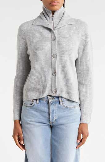 Zip & Button Cardigan
