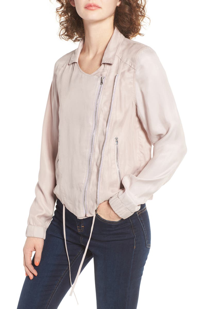 BLANKNYC Tencel Moto Jacket, Alternate, color, 