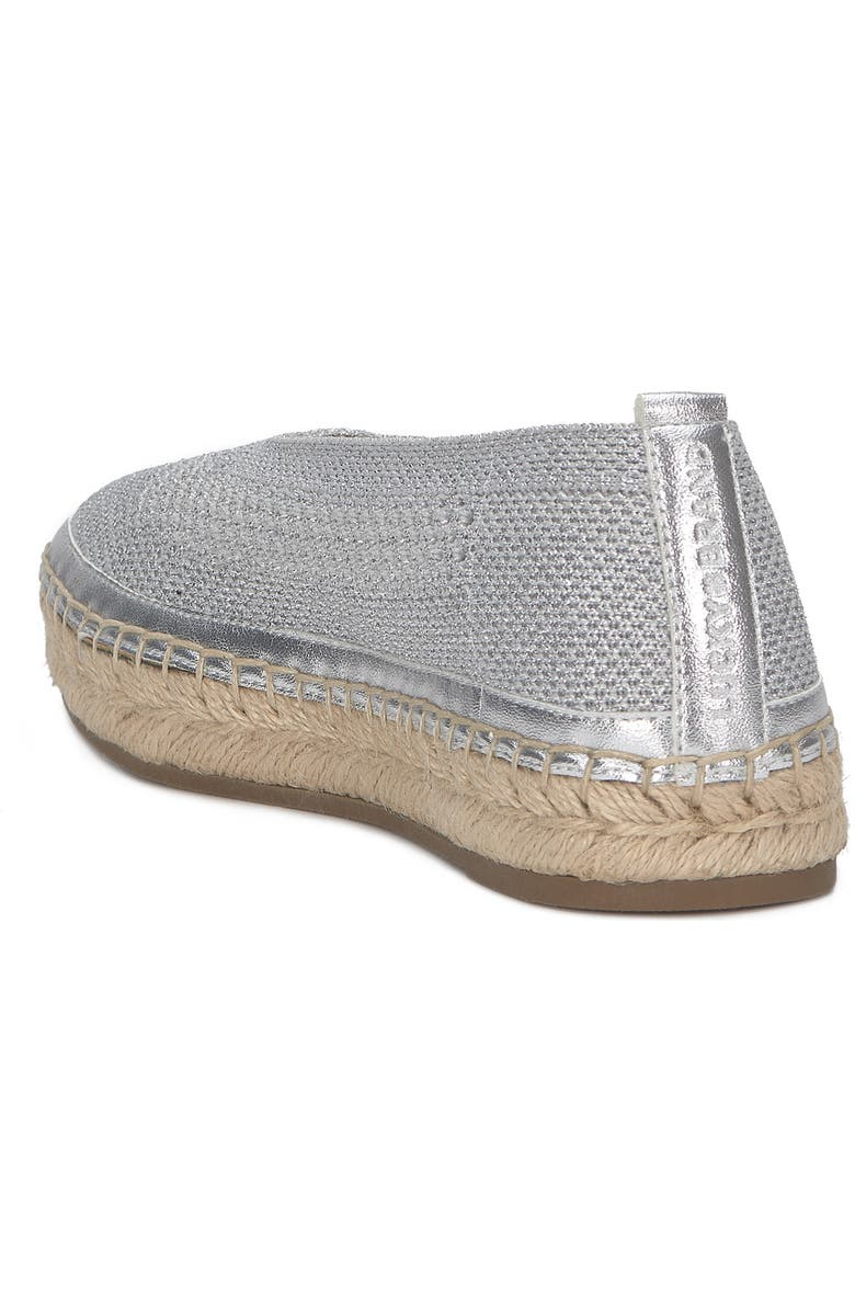 Lucky Brand Orena Platform Espadrille, Alternate, color, Metallic Silver