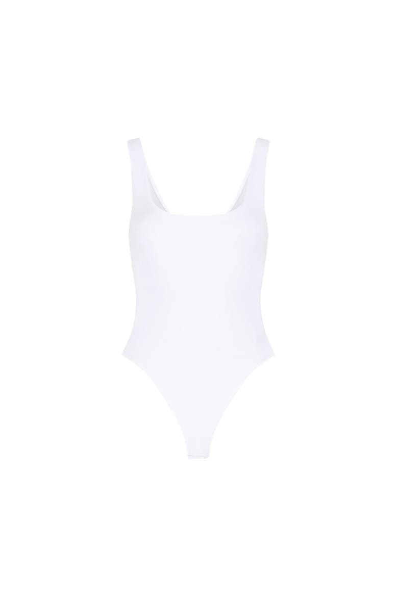 Loren Bodysuit, Alternate, color, White