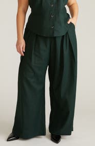 Universal Standard Palais Linen Blend Beach Pants