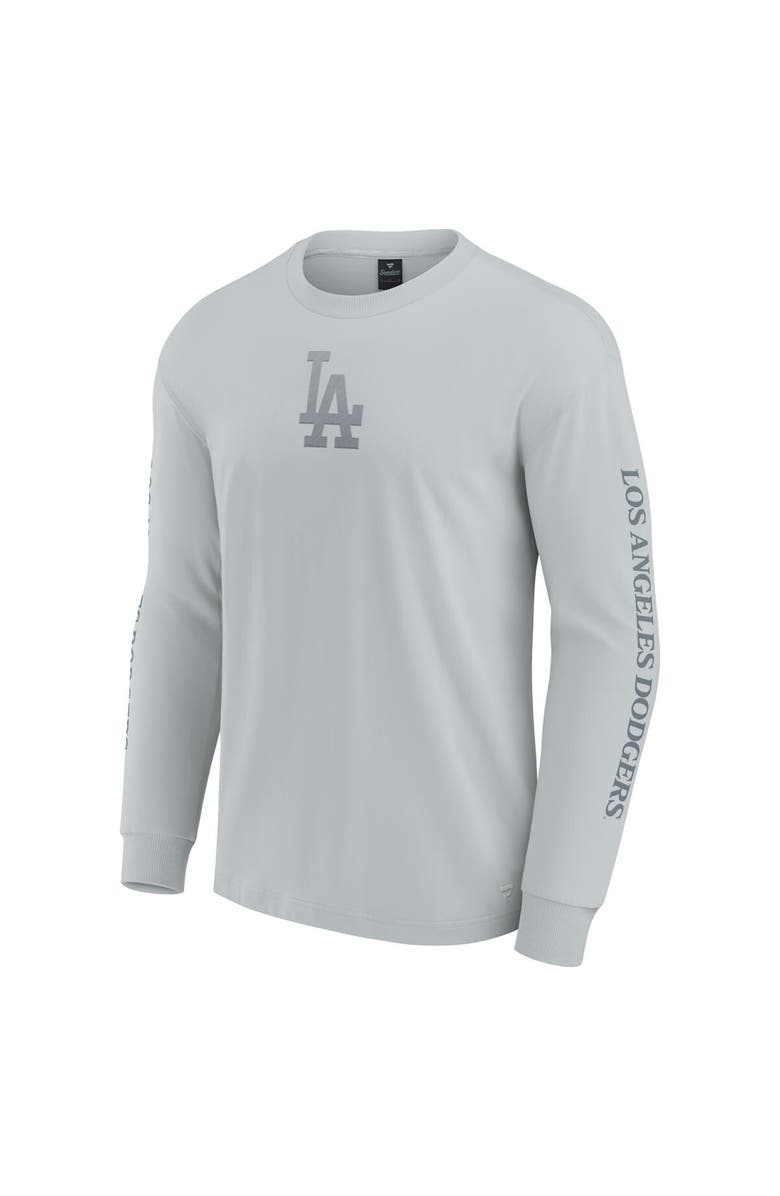FANATICS Men's Fanatics  Gray Los Angeles Dodgers Elements Strive Long Sleeve T-Shirt, Alternate, color, Gray