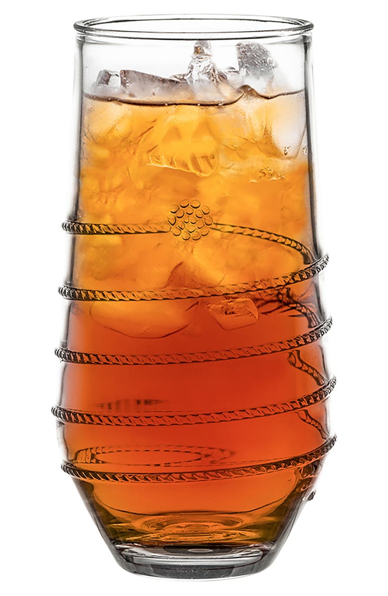 Juliska Amalia Acrylic Set of 4 Large Tumblers, Alternate, color, Clear