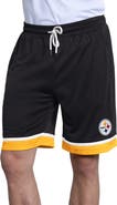 STARTER Men's Starter Black Pittsburgh Steelers Power Play Mesh Shorts