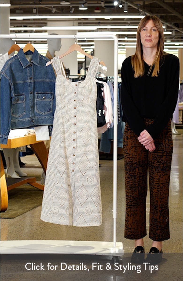 Eyelet Detail Stripe Dress, sales video thumbnail