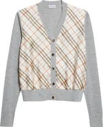 Burberry Sigourney Mixed Media Cardigan
