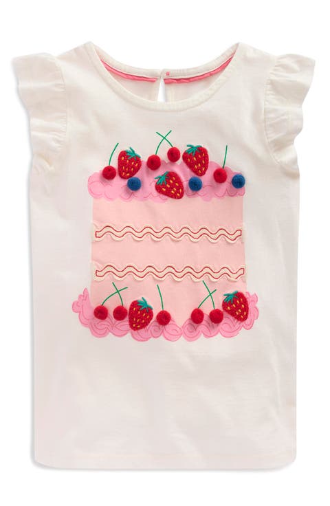 Kids' Cake Appliqué Cotton Graphic T-Shirt (Toddler, Little Kid & Big Kid)
